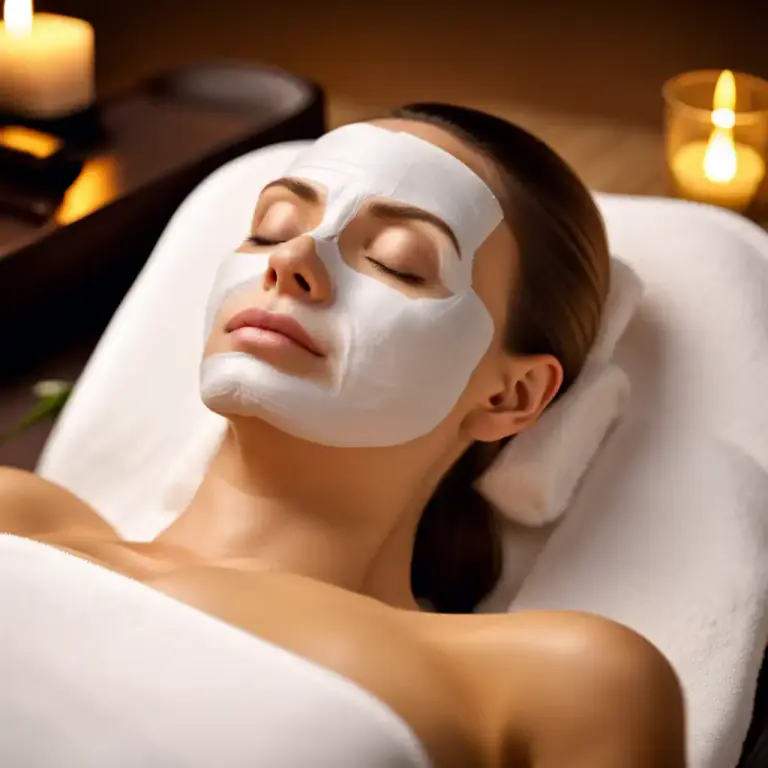 Visual representation of "facial" - A beauty treatment that cleans and improves the face's skin