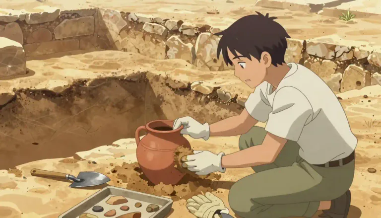 Visual representation of "archaeologist" - A person who studies human history and prehistory through the excavation of artifacts and structures