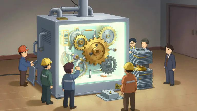 Visual representation of "dismantle" - to put an end to something, like a system or plan