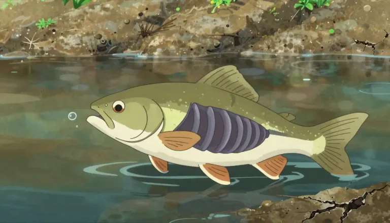 Visual representation of "lungfish" - A type of fish that has lungs and can breathe air.