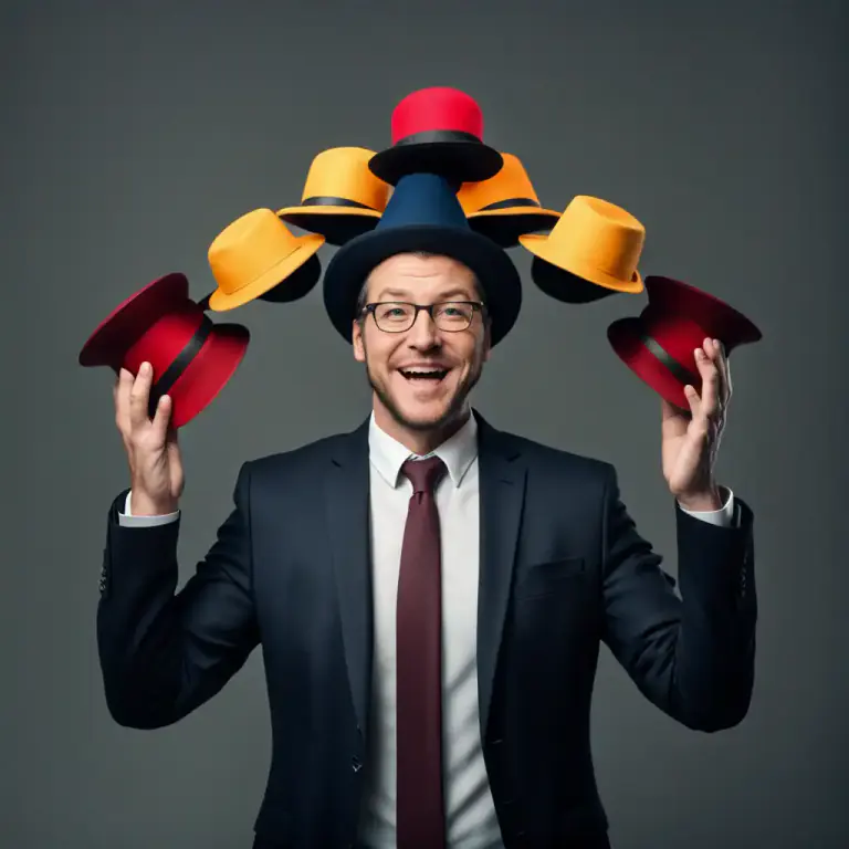 Visual representation of "hat" - A role or responsibility, especially in an organization or activity.