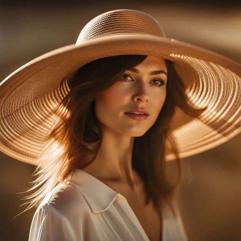 Visual representation of "brim" - The projecting edge around a hat