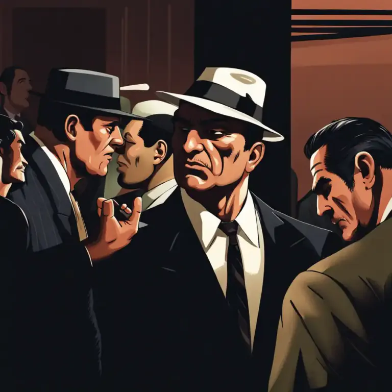 Visual representation of "knock off" - To kill or murder