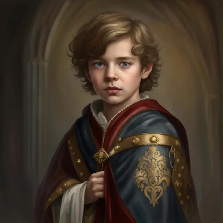 Visual representation of "page" - A junior attendant of a noble person