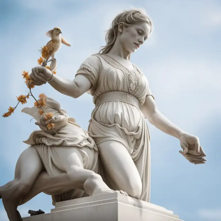 Visual representation of "poise" - To balance or hold in a particular position