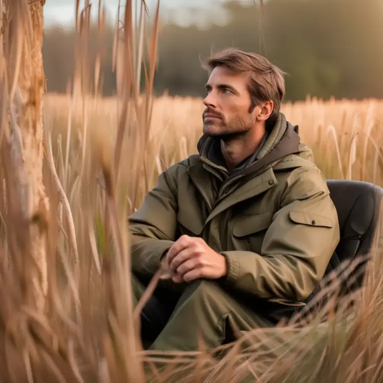 Visual representation of "blind" - A place where a hunter hides to catch animals or birds