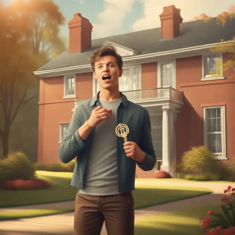 Visual representation of "devolve on" - To be inherited by or fall upon someone or something.
