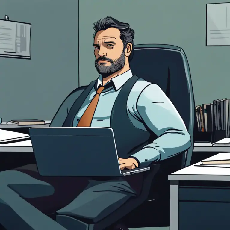 Visual representation of "swing the lead" - To avoid work by pretending to work