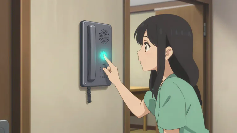 Visual representation of "intercom" - An electronic device that allows people to communicate with each other, usually within the same building or structure.