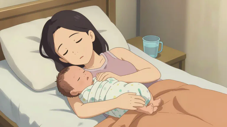 Visual representation of "postpartum" - Describes the time immediately after delivery and the health challenges that may arise.