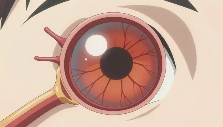 Visual representation of "choroid" - The choroid is a vascular layer of the eye that is situated between the retina and the sclera and is responsible for supplying blood to the outer layers of the retina.