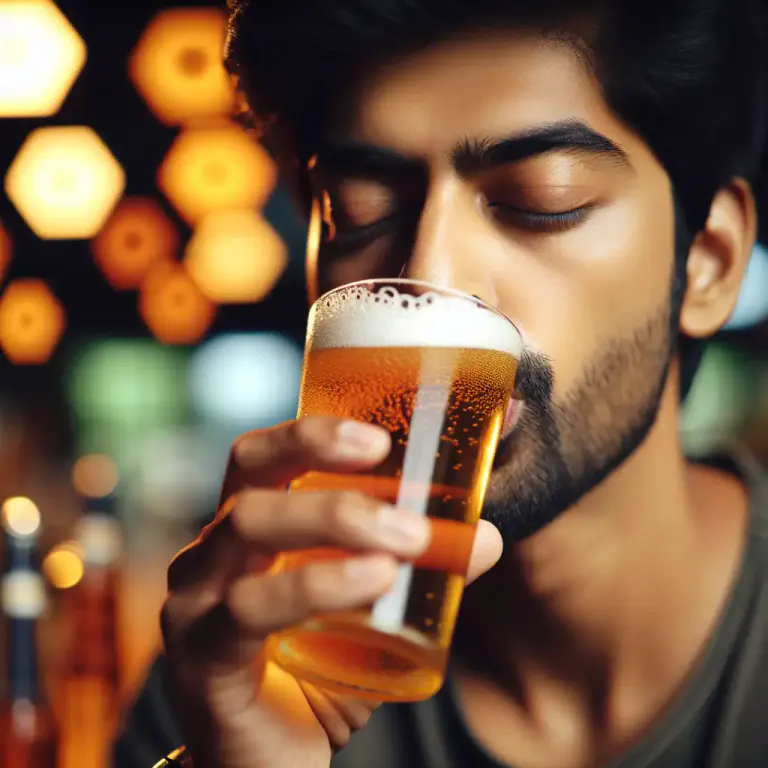 Visual representation of "down" - To drink something quickly or in one gulp