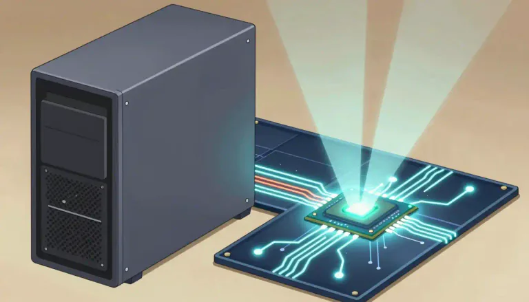 Visual representation of "coprocessor" - A coprocessor is an additional processor designed to perform specific tasks in conjunction with the main processor.