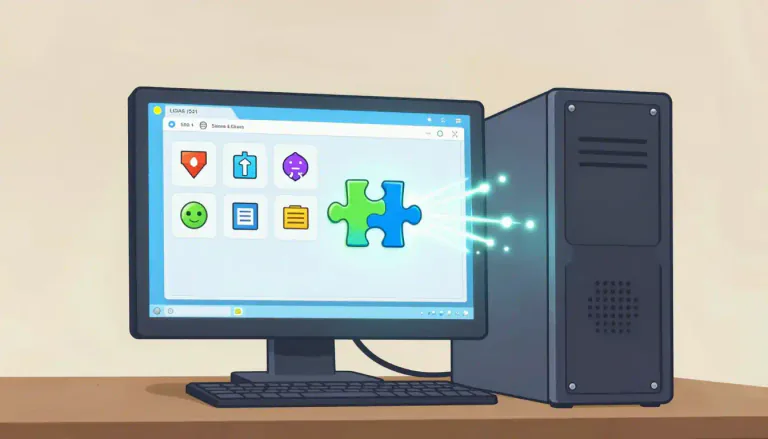 Visual representation of "plugin" - A plugin is a software component that adds a specific feature to an existing computer program.