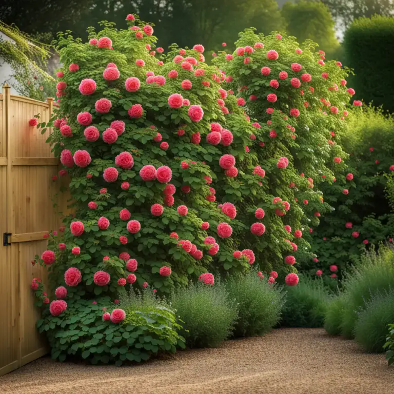 Visual representation of "rambler" - A plant, especially a rose, that grows upward using supports or over other plants.