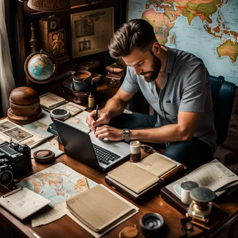 Visual representation of "blogging" - The act of discussing a topic in detail on a blog