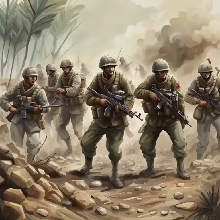 Visual representation of "at bay" - Unable to move closer while attacking or advancing.