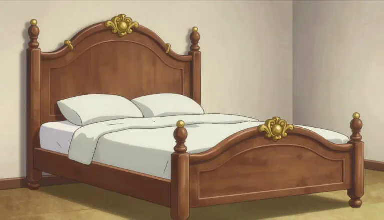 Visual representation of "bedframe" - A structure that often includes a headboard or footboard and can contribute to the decorative aspect of a bedroom.