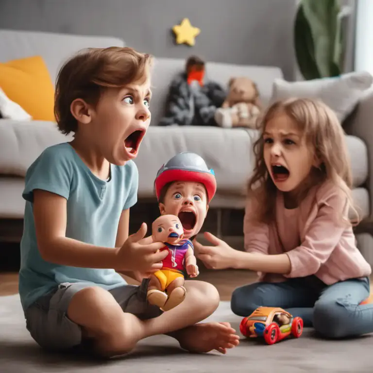 Visual representation of "scream blue murder" - To scream or shout very loudly