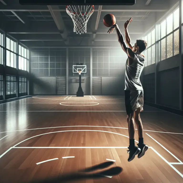 Visual representation of "trey" - In basketball, a three-point shot