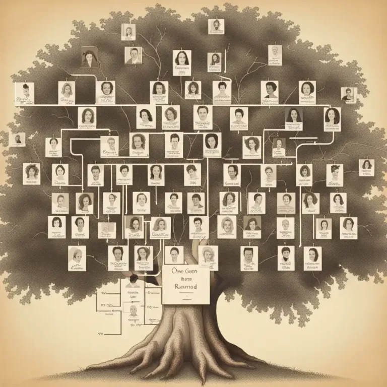 Visual representation of "once, twice, etc. removed" - Used to describe the closeness or distance of a family relationship. 'Once removed' means there is a one-generation difference, 'twice removed' means two generations difference, and so on.