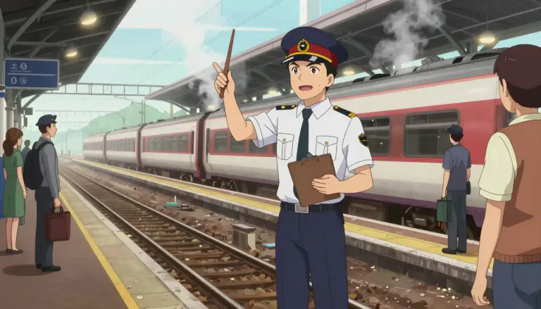 Visual representation of "stationmaster" - A person in charge of a railway station