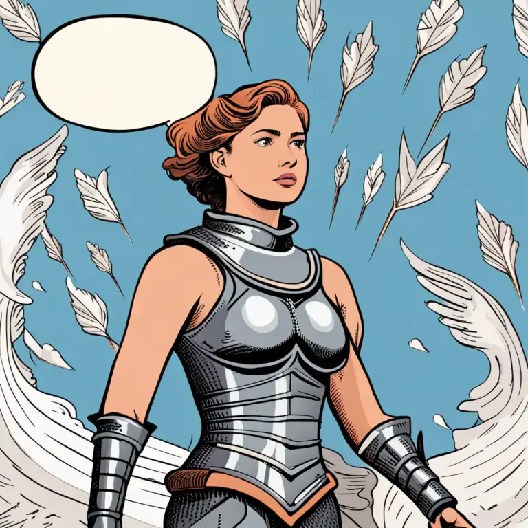 Visual representation of "armour" - A strong quality or advantage that protects a person or object from attack or criticism