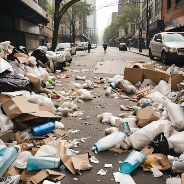 Visual representation of "refuse" - Waste material that has been thrown away