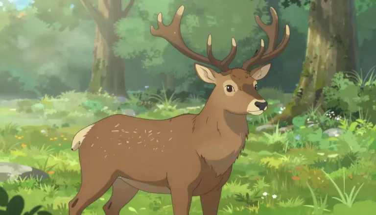 Visual representation of "hart" - A male deer, especially one over five years old