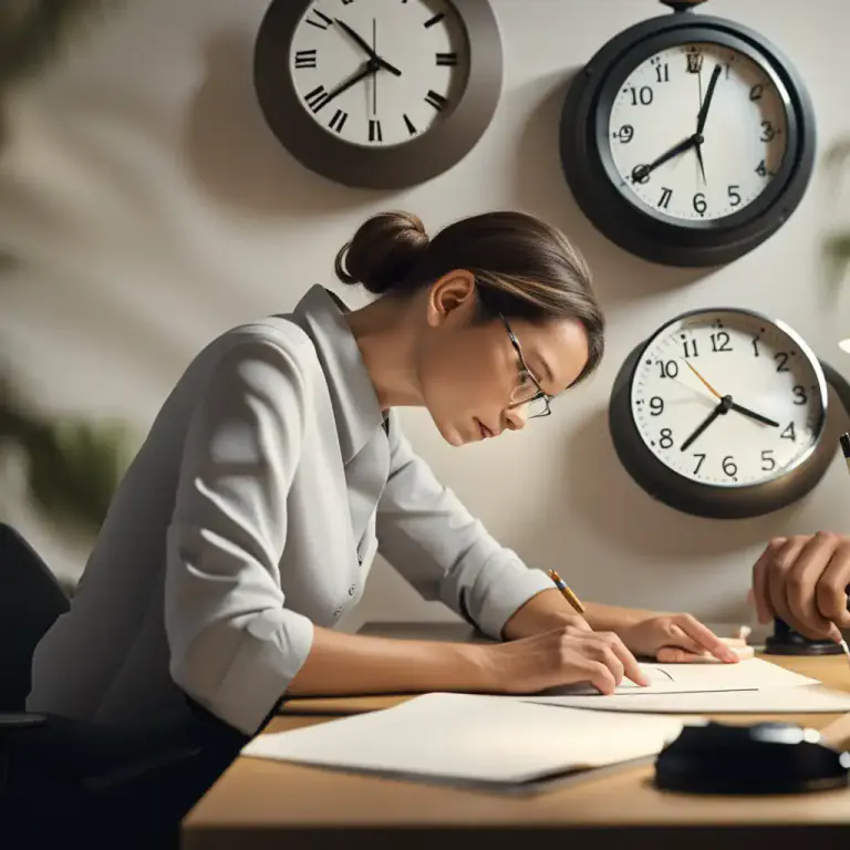 Visual representation of "time is on your side" - You have sufficient time to accomplish your goals or tasks.