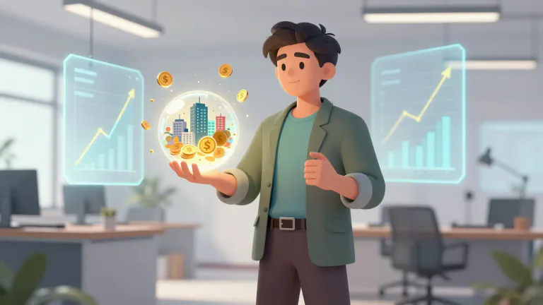 Visual representation of "fundholder" - A person who owns investments, things that are purchased to earn more money in the future