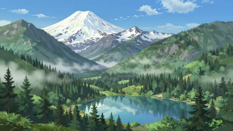 Visual representation of "cascadian" - Relating to the Cascade Range, a major mountain range in western North America.