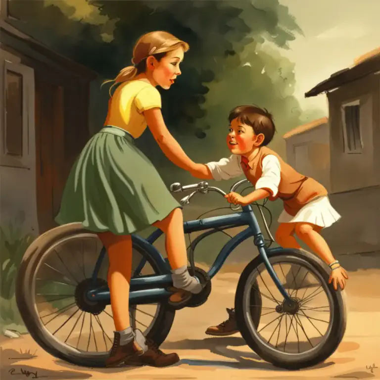 Visual representation of "keep at" - To persistently bother or nag someone.