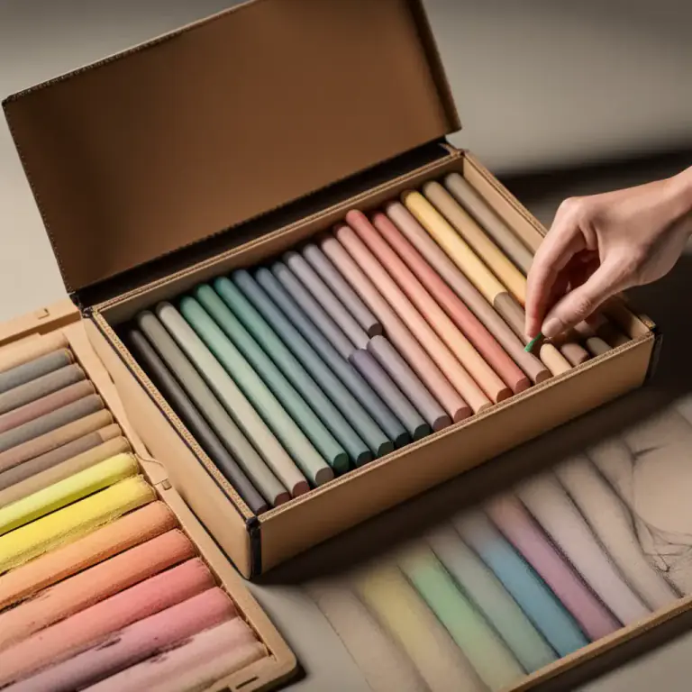 Visual representation of "chalk" - A pastel stick primarily composed of chalk, used for drawing.