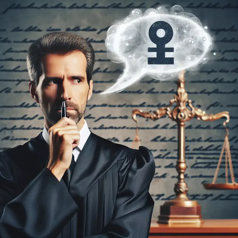 Visual representation of "dictum" - A judge's expression of opinion on a point other than the precise issue involved in determining a case.