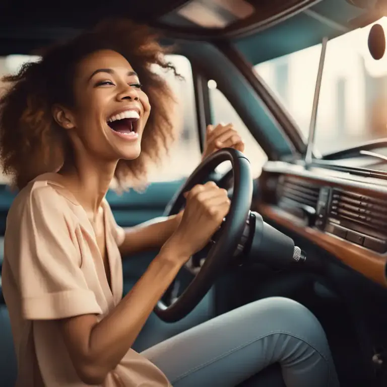 Visual representation of "sing along" - to join in a song that is being performed by someone else