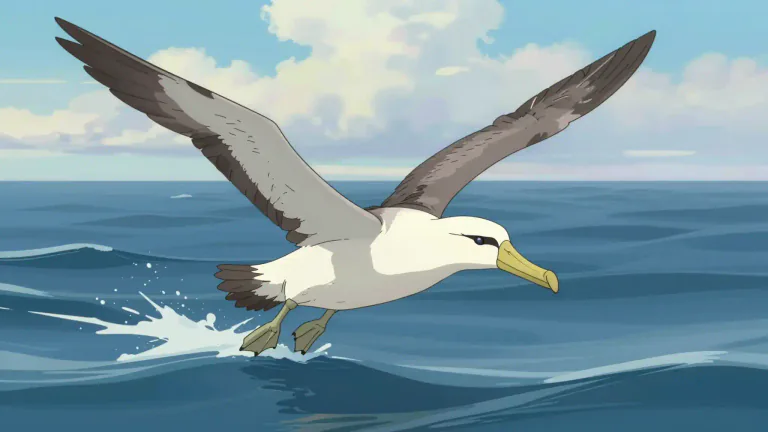 Visual representation of "seabird" - A bird that is predominantly found in marine environments, typically adapted for life at sea.