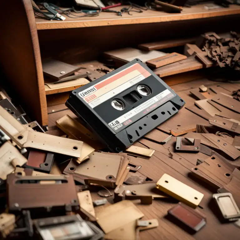 Visual representation of "cartridge" - A removable pre-recorded cassette.