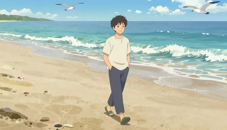Visual representation of "saunter" - to walk slowly and in a relaxed way, often in no particular direction