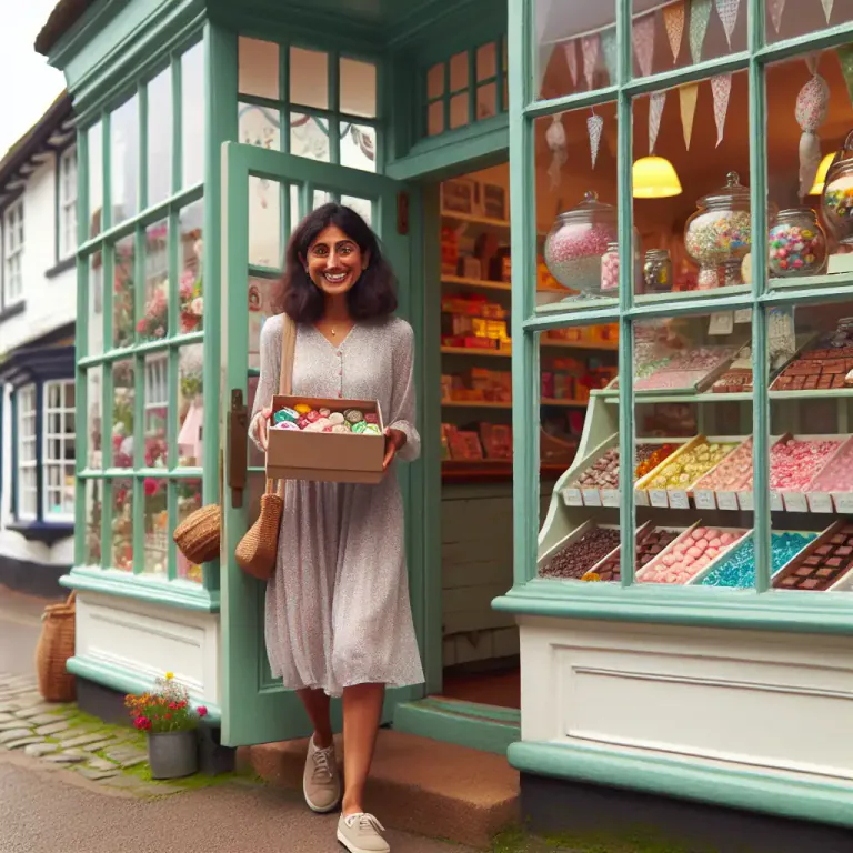 Visual representation of "confectioner" - A store where sweets or chocolates are sold