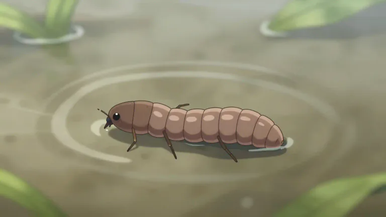 Visual representation of "larva" - The initial and undeveloped form of any organism
