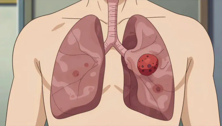 Visual representation of "mesothelioma" - Mesothelioma is a cancer that develops in the mesothelium, which is the protective lining covering many internal organs, particularly the lungs.