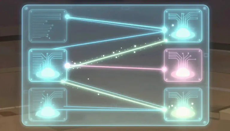 Visual representation of "dataflow" - Dataflow refers to the way data moves through different stages in a computing process or system.