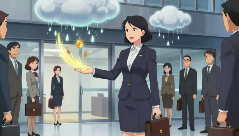 Visual representation of "rainmaker" - A person who is skilled at attracting clients or bringing in business and revenue for an organization.