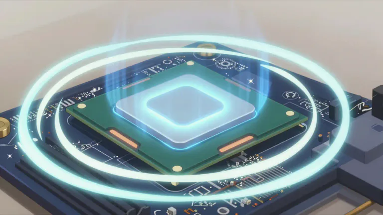Visual representation of "gigahertz" - A unit of frequency equal to one billion hertz, commonly used to measure the speed of computer processors and the frequency of radio waves.