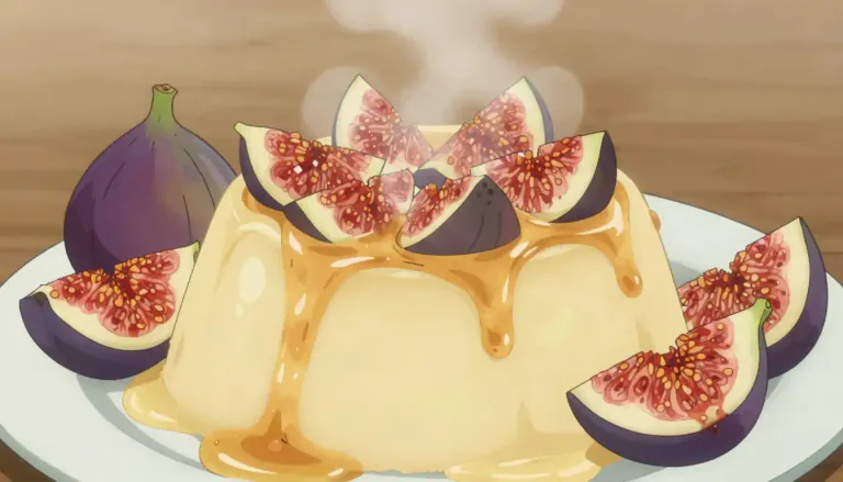 Visual representation of "figgy" - Describing something that contains or is flavored with figs, often used in relation to food.
