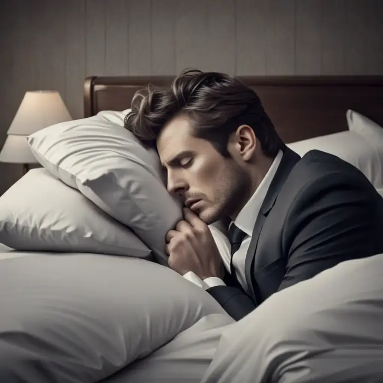 Visual representation of "be/go out like a light" - To fall asleep quickly or suddenly