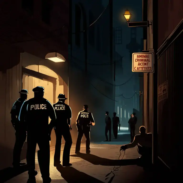Visual representation of "gang" - An organized group of criminals.