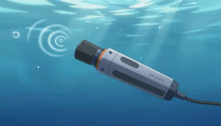 Visual representation of "hydrophone" - A hydrophone is a type of microphone specifically designed to be used underwater for recording or listening to sound.