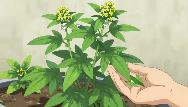 Visual representation of "mugwort" - Mugwort is a plant from the Asteraceae family, known for its aromatic leaves and medicinal properties.